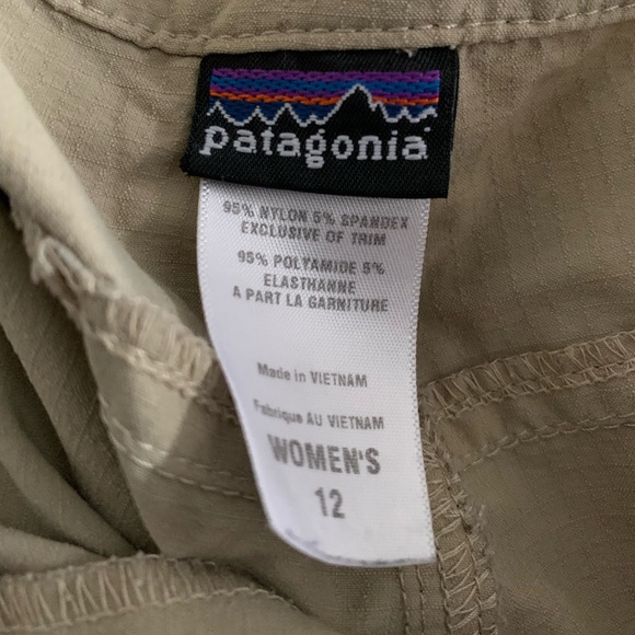 Patagonia Borderless Khaki Capri Size 12 - Picture 6 of 6